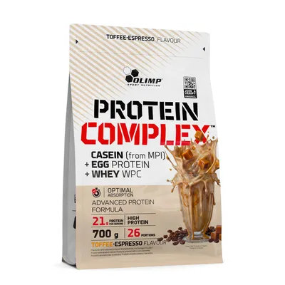 Produktbild von Olimp Protein Complex Molkenproteinkonzentrat Proteinpulver Toffee Espresso 700g
