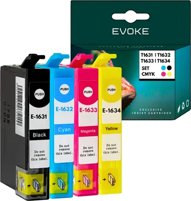 Produktbild von Patronen für Epson T1631 T1632 T1633 T1634 XL ️️ WF2630 WF2650 WF2660 WF2750 WF2760 ️