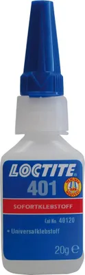 Zdjęcie produktu dla Klej błyskawiczny 401 20g NSF P1 bezbarwna butelka LOCTITE