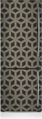 Produktbild von Kühlschrankmagne Kühlschrank Magnetfolie Dekoration 60x190 cm - Geometrisches Muster