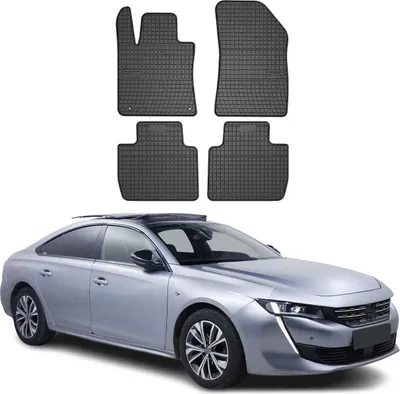 Immagine prodotto di 2018-2025 Peugeot 508 tappetini in gomma nero 4 pz
