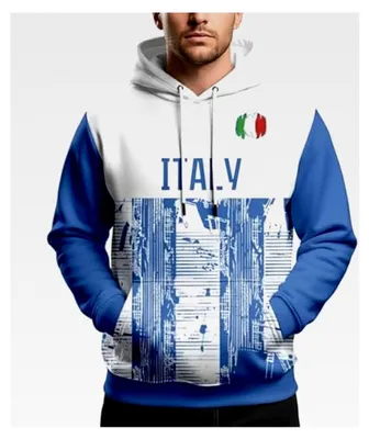 Produktbild von Herren Sweatshirt mit Kapuze und Flaggenmotiv Oversize Langarm Kapuzenpullover Lässige Sportjacke mit Kordelzug Übergangsmantel Thermojacke Streetwear