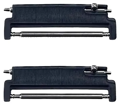 Immagine prodotto di Adattatore per cinturino da orologio, meccanismo di chiusura rapida, materiale resistente, nero – da 18 mm a 20 mm