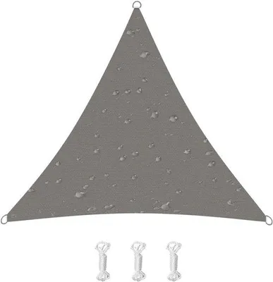 Immagine prodotto di Telo parasole triangolare da 2,4 x 2,4 m – impermeabile e con protezione UV al 95% – per esterni e balconi
