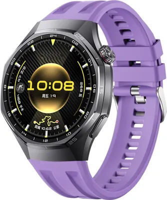Obrázok produktu pre Silikónový remienok pre Huawei Watch GT 6 Pro Seamless Groove nastaviteľný fialový