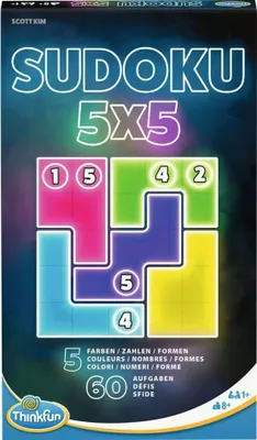 Obrázek produktu pro ThinkFun Sudoku 5x5, Stolní hra, Logická hra, 8 rok/roky