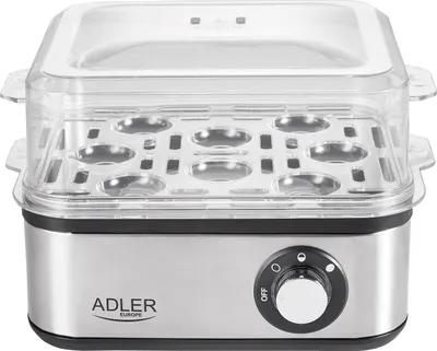 Image de Adler AD4486 Cuit-œufs automatique, 8 œufs, 800W, design inox