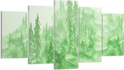 Produktbild von Bild auf Leinwand - Leinwandbild - Wald Baum Natur - 160x85cm - Wand Bild - Wanddeko - Wandbilder - Leinwanddruck - Bilder - Kunstdruck - Wanddekoration - Leinwand bilder - Wandkunst - EA160x85-4046