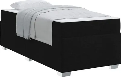 Obrázok produktu pre Rám postele s matracmi Čierna 80 x 200 cm látka