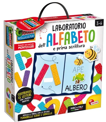 Produktbild von Liscianigiochi - Montessori Labor für Alphabet und erste Schreibung, 92819