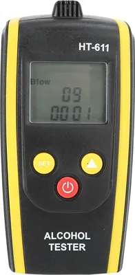 Image de HT-611 Breath Alcohol Tester High Resolution LCD Display Non Contact Breathalyzer