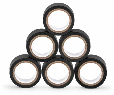Obrázok produktu pre Sada izolačných pásov alca® v čiernej farbe, 6 kusov, rozmery 18 x 5 metrov, vyrobené z PVC