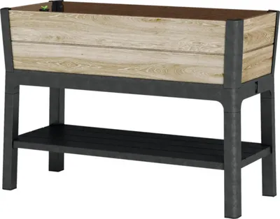 Produktbild von Hochbeet Keter Ashwood 113 x 48 x 79,5 cm anthrazit/braun