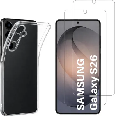 Produktbild von Hülle für Samsung Galaxy S26 mit 2 Displayschutzfolien aus Hartglas Phonillico®