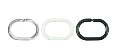 Produktbild von Kela Duschvorhangringe Cycle Kunststoff transparent 12Stk, 20808