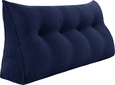 Immagine prodotto di Cuscino a cuneo ergonomico grande Cuscino poggiatesta in velluto a coste, cuscino da lettura, cuscino a cuneo, cuscino per la schiena, cuscino per il riposo, cuscino decorativo