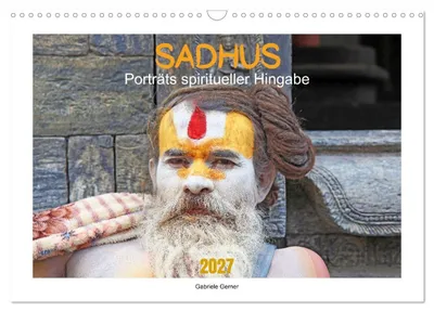 Produktbild von SADHUS - Porträts spiritueller Hingabe (Wandkalender 2027 DIN A3 quer), CALVENDO Monatskalender