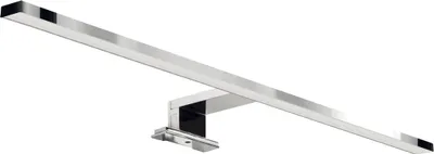 Immagine prodotto di Applique LED alluminio vetro IP44 larghezza 60 cm cromo allungato 4100 K bianco neutro 1430 lm Moderno
