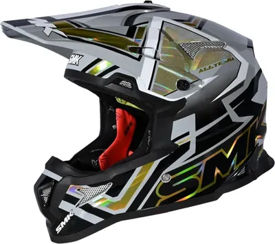 Image de SMK Allterra X-Aces casque de motocross, noir/gris/or, XL (61)