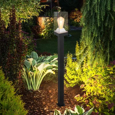 Produktbild von RGB LED Stehleuchte, Aluminium schwarz, klar, H 100 cm