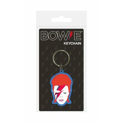 Produktbild von David Bowie Gummi-Schlüsselanhänger Aladdin Sane 6 cm