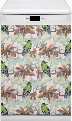 Produktbild von Abwaschbar 45x80 cm Geschirrspüle Magnetmatte Küche Dekorative  - Vögel exotisch