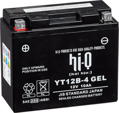 Produktbild von Hi-Q HT12B-4 AGM Gel Batterie 12V, 10Ah für Motorrad und mehr