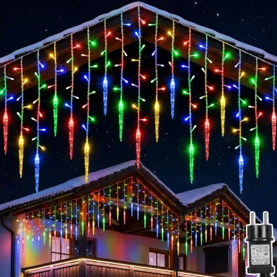 Obrázek produktu pro 3.5m 96LED led víla světla barevné světlo opona vodotěsný vnitřní strana zahrada vánoční dekorace