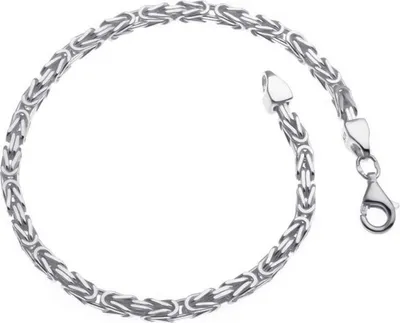 Produktbild von SILBERKETTEN STORE Königskette Armband 3mm - 925 Silber, Länge wählbar von 16-25cm - 20cm