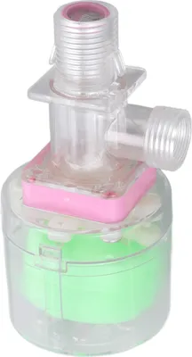 Zdjęcie produktu dla Zawór sterujący dźwignią wodną Przezroczysty w pełni automatyczny plastikowy zbiornik wieżowy Pływający zawór kulowy G1/2 Górny wlot wody