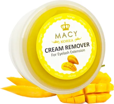 Produktbild von Wimpernverlängerung Remover Cream Wimpern Lash Extension Entferner 15g vom Macy, Duft: Mango