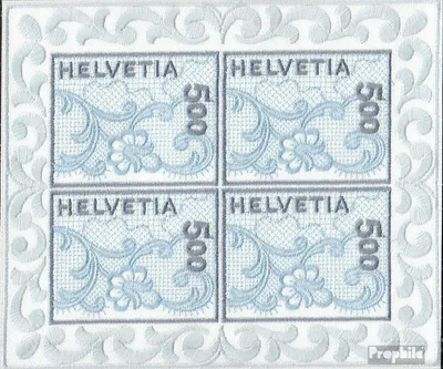 Produktbild von Briefmarken Schweiz 2000 Mi 1726Klb Kleinbogen (kompl.Ausg.) postfrisch St. Galler Stickerei