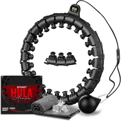 Produktbild von Fitness Hula Hoop 27 Massageköpfe, verstellbar, zur Fettverbrennung, für Heimtraining