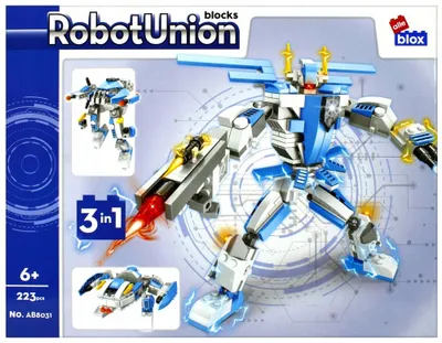Produktbild von Kunststoffbausteine Roboter Set 223 Elemente Kinder ab 6 Jahren