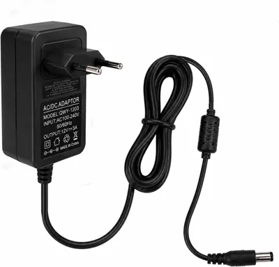 Produktbild von 12V 3A Netzteil, 36W, mit 1m Kabel - Gleichstromnetzteil 12V 3A, universelles Adapterteil