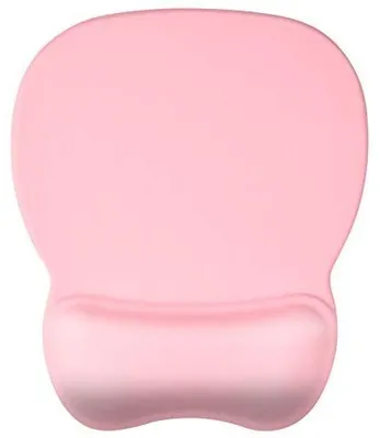 Produktbild von Mausunterlage mit Gel-Handgelenkstütze, Gaming-Mauspad, Rosa