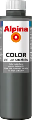 Produktbild von Alpina COLOR Voll- und Abtönfarbe Dark Grey 750 ml seidenmatt