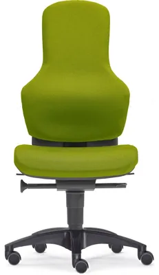 Produktbild von Bürodrehstuhl Ortholetic o. Armlehne Kunststoff-Fußkreuz Hartboden hellgrün