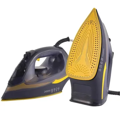 Produktbild von Dampfbügeleisen Dampfglätter mit Keramiksohle, 25 g/min konstante Dampfleistung, 2400 W, Erwärmung 350ML Anti-Kalk, 5 Dampfeinstellungen Hemdenbügler