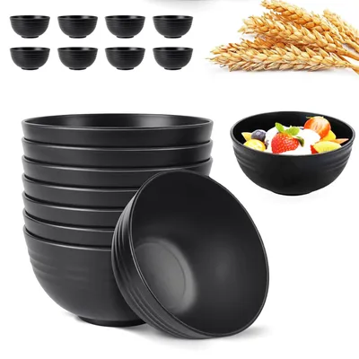 Müslischalen-Set, 8 Stück, 700 ml, Kunststoff, unzerbrechlich