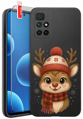 Immagine prodotto di ETUI do Xiaomi Redmi 10 ŚWIĘTA MIKOŁAJ CHOINKA WZORY + SZKŁO 9H