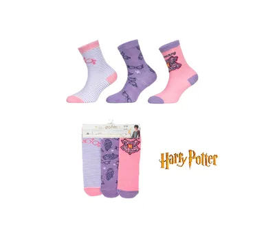 Produktbild von Harry Potter - Kindersocken Harry Potter - 3 Paar - Mädchen - Größe 23/26