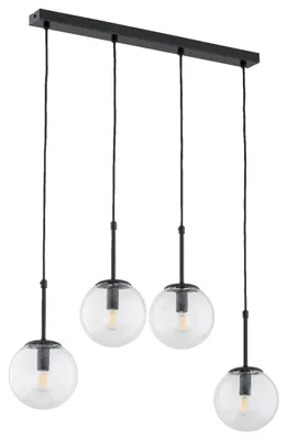 Zdjęcie produktu dla Lampa wisząca SEBIA czarna 4xE14x10W metal wym:90x65x15cm IP20 Alfa