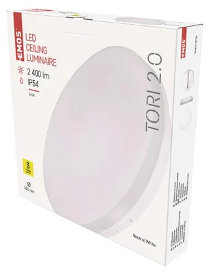 LED svítidlo TORI 33 cm, 24 W, neutrální bílá, IP54