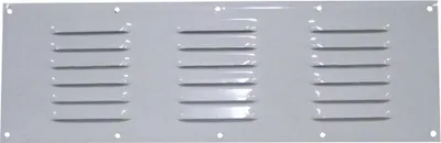 Image de Grille D'aération En Aluminium Laqué Blanc 400 X 130 Mm