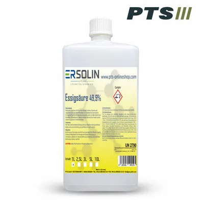 Produktbild von Essigsäure 49,9% 1 L Entkalker Reiniger technische Qualität