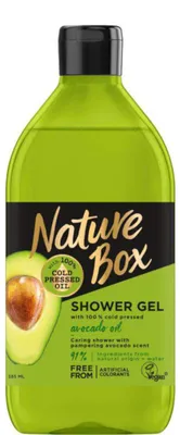Produktbild von Nature Box Duschgel Avocado-Öl, Duschgel, 385 ml, Erwachsene, Unisex, Körper, Jeder Hauttyp