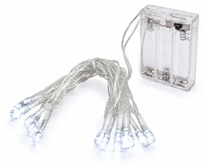 Produktbild von Linder Exclusiv Batteriebetriebene Lichterkette Weihnachstkette 30 LED Kaltweiß