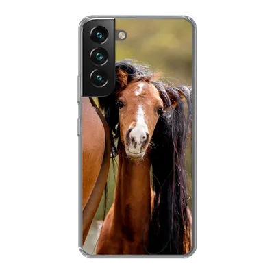 Produktbild von MuchoWow® Handyhülle Schutzhülle Hülle für Samsung Galaxy S22 Plus Pferde - Natur - Braun Silikon Softcase Handy Hülle - Schutzabdeckung