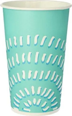 Produktbild von Papstar Pappbecher für Kaltgetränke, 0,4 l türkis, 20 x 50 Stück